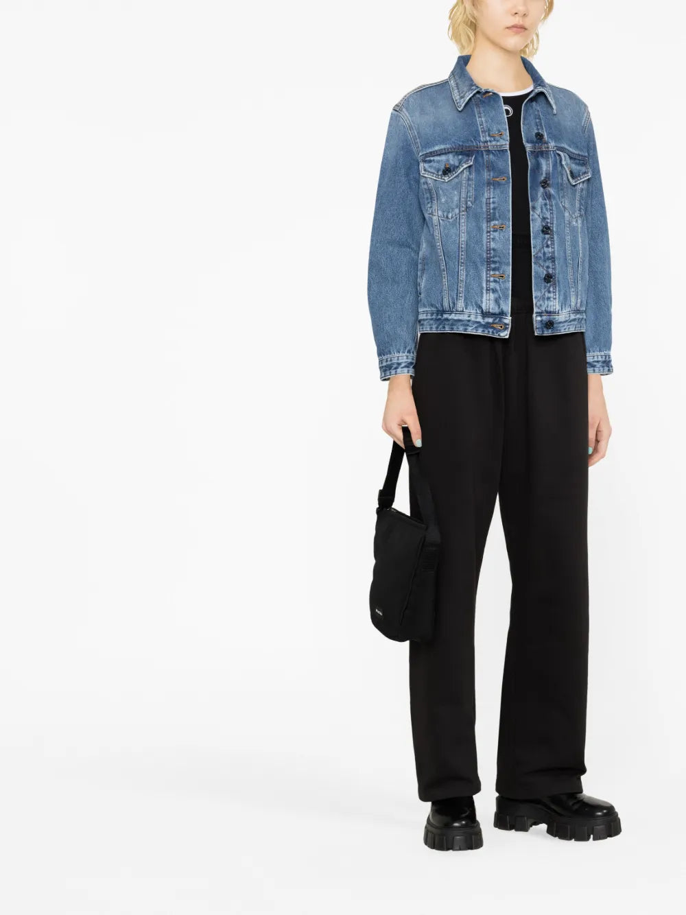 Distressed Denim Trucker Jacket