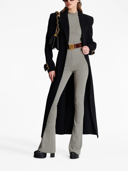 Monogram Jacquard Flared Trousers