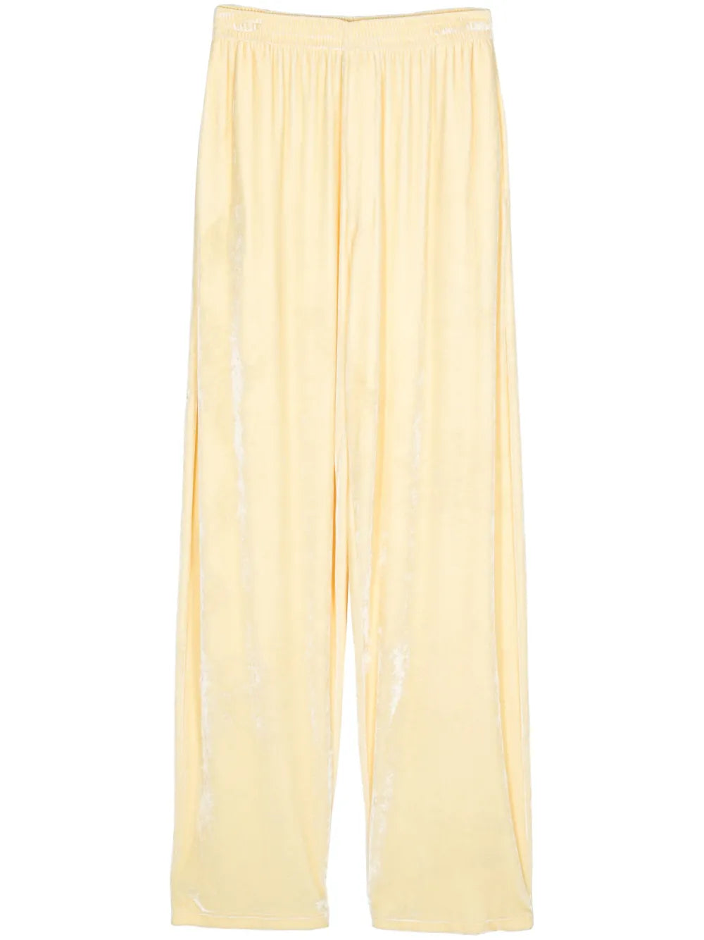 Velvet Straight-Leg Trousers