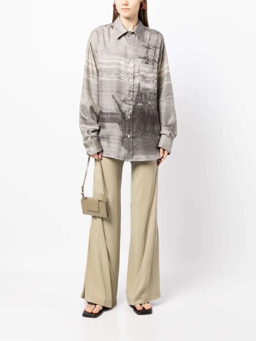 Graphic-Print Long-Sleeve Shirt