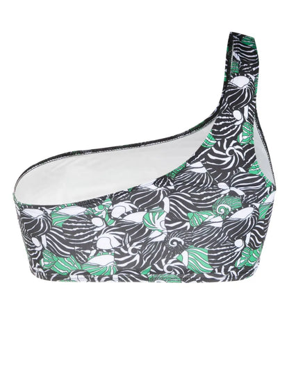 Lino Coquillages Graphic-Print Bikini Top