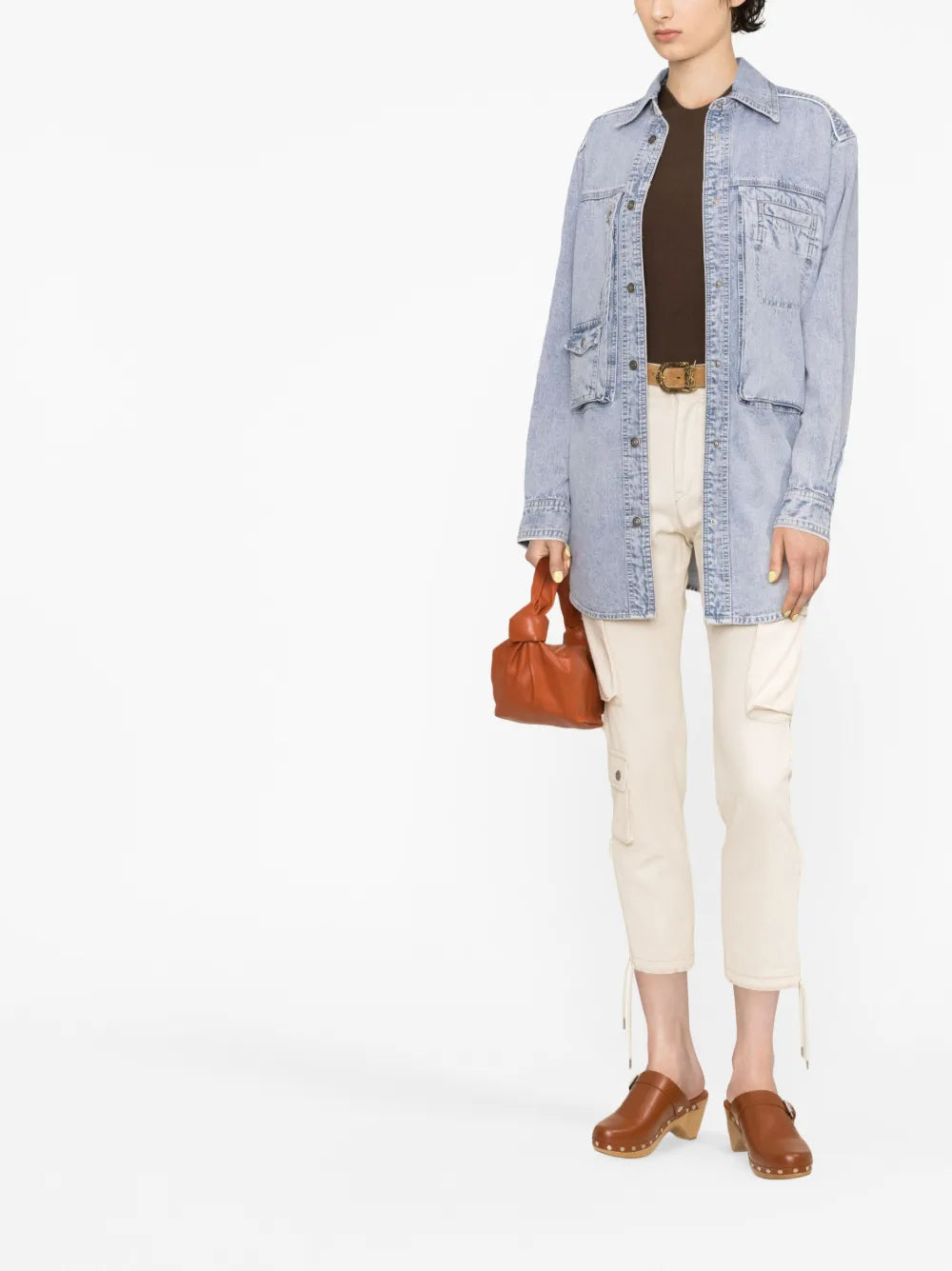 Pearl Chambray Shirt Jacket