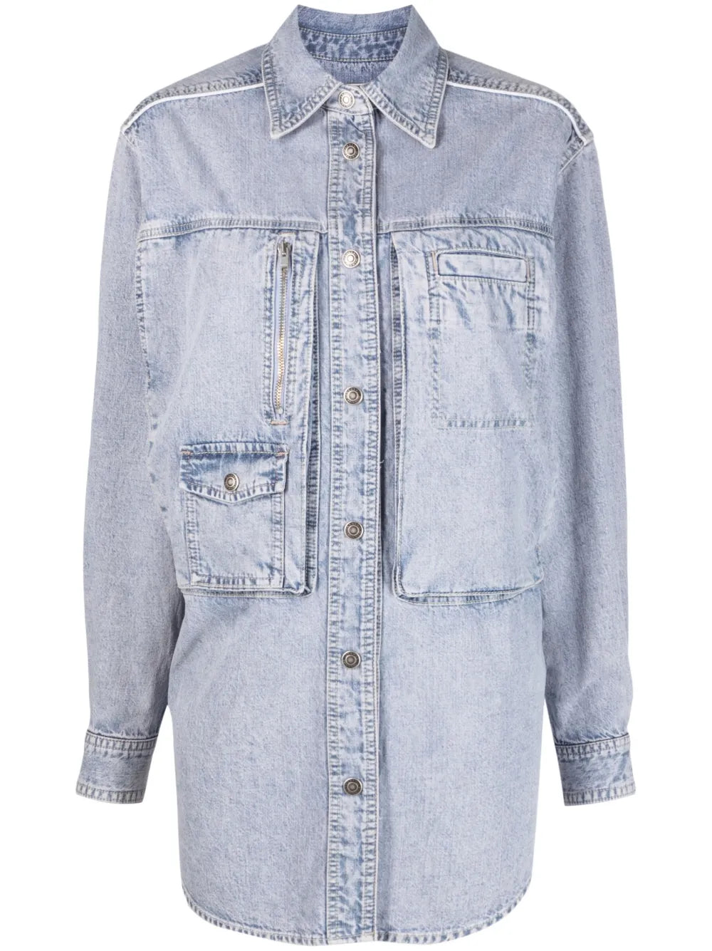 Pearl Chambray Shirt Jacket