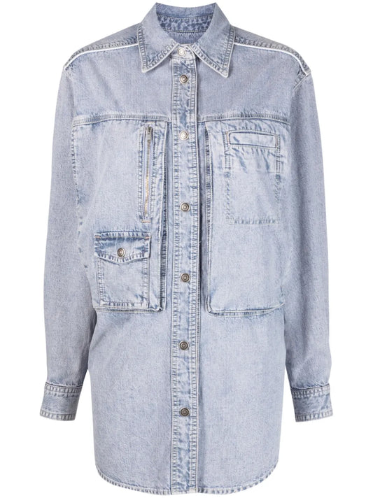 Pearl Chambray Shirt Jacket