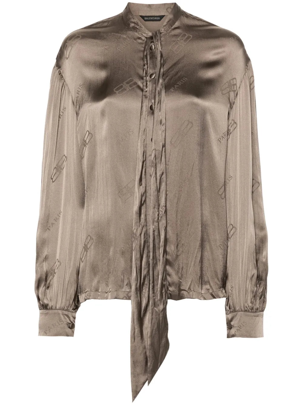 Bb Logo-Print Silk Shirt