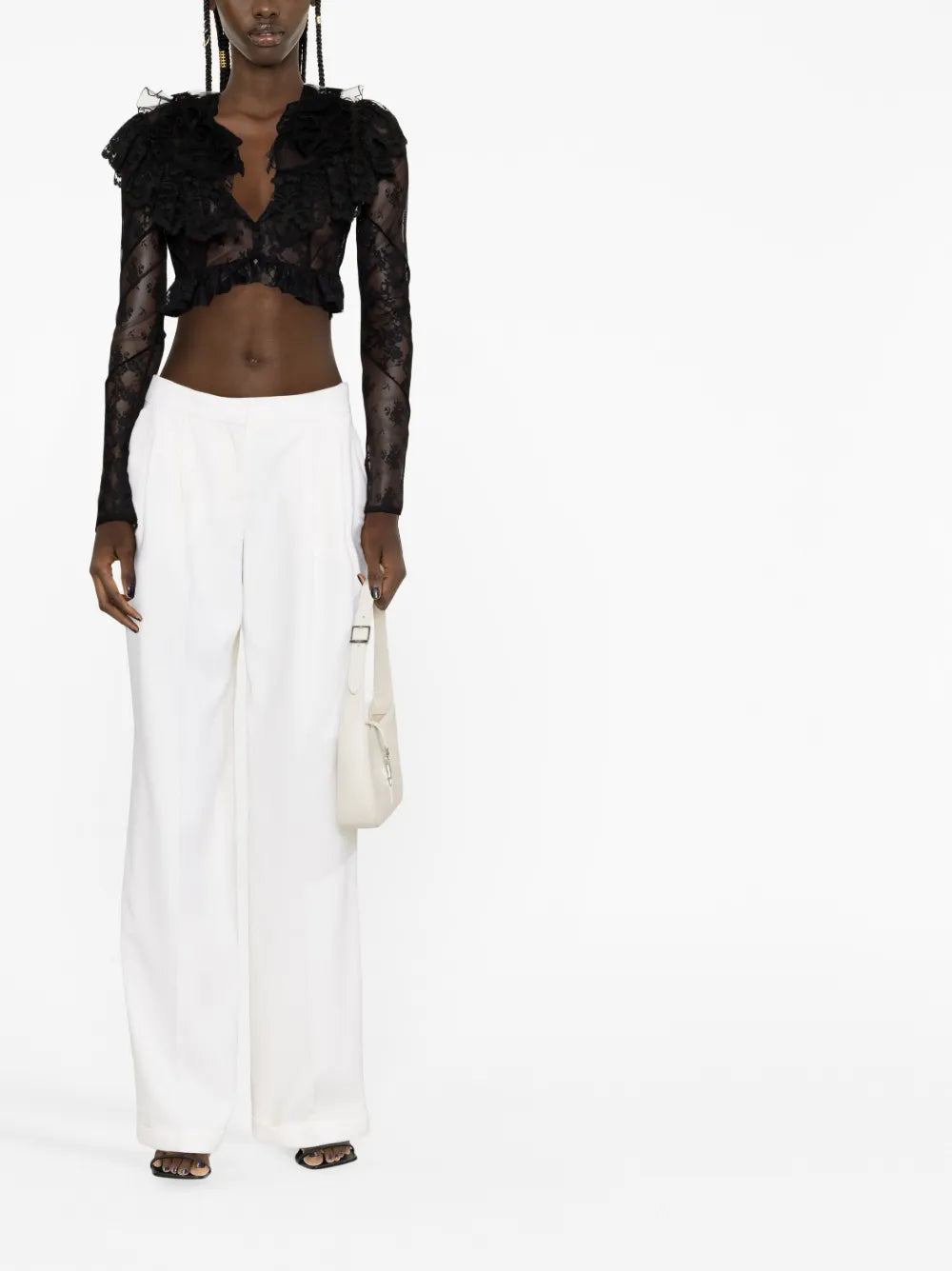 Wide-Leg Wool Trousers