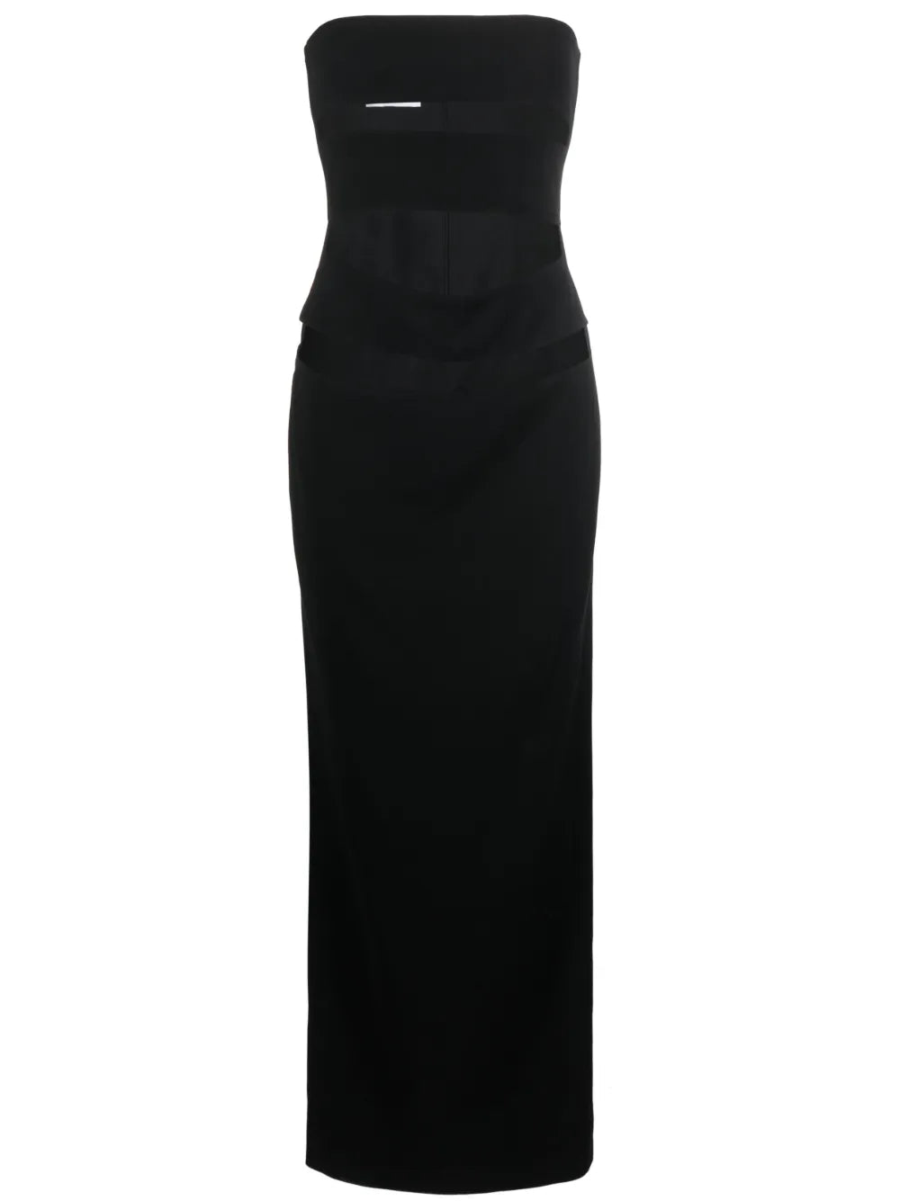 Cut-Out Strapless Gown