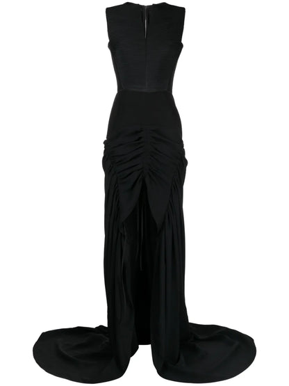 Totem Draped Long Gown