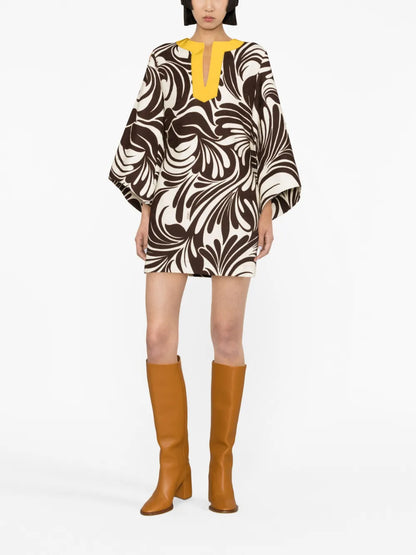 The Kaftan Mini Printed Dress