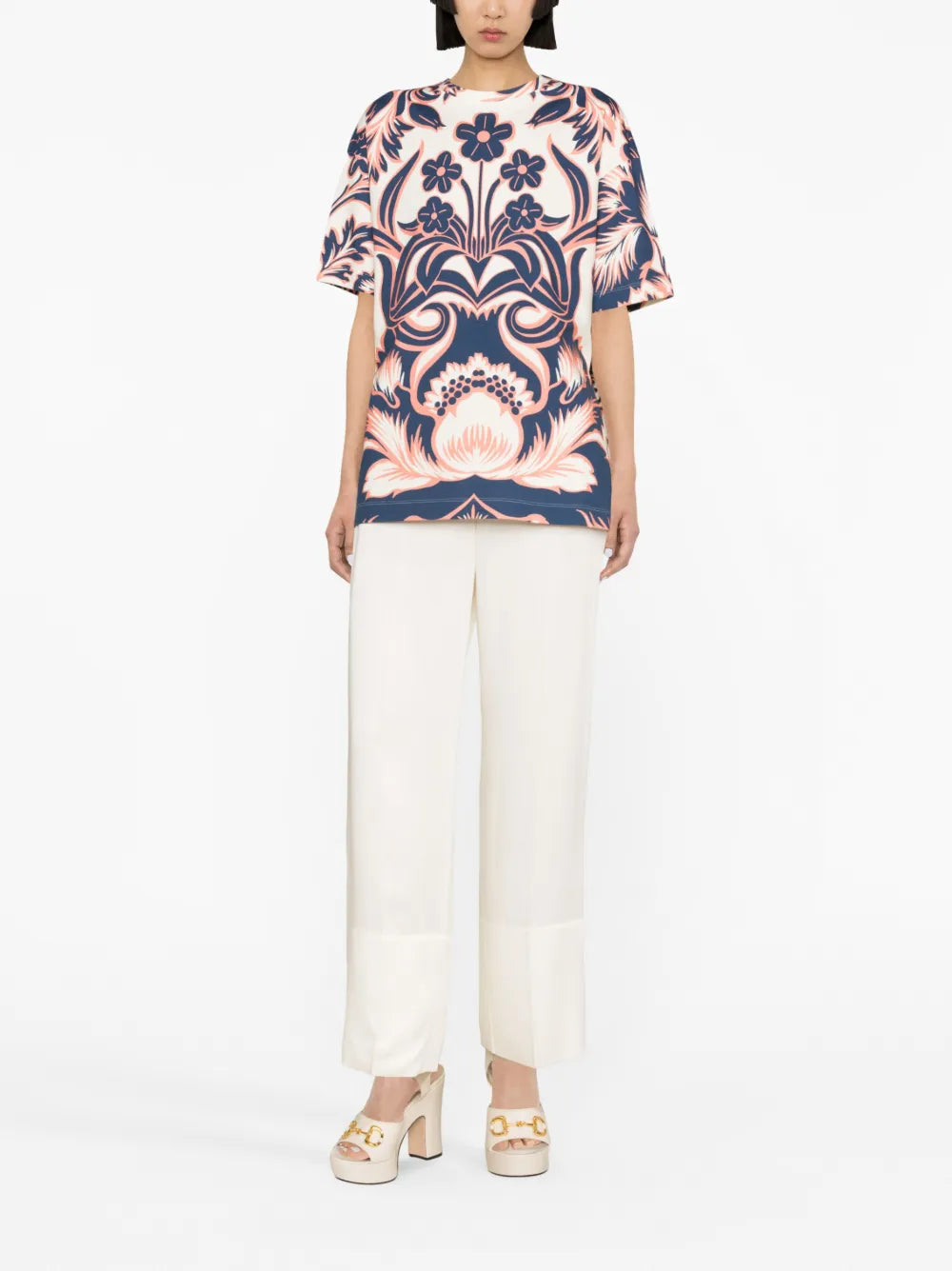 House Floral-Print T-Shirt