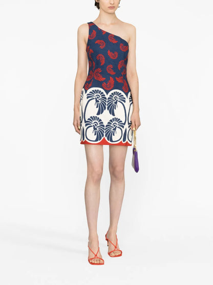 Palmetto Placée-Print Minidress