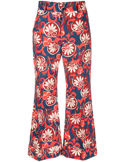 Hendrix Floral-Print Cotton Trousers
