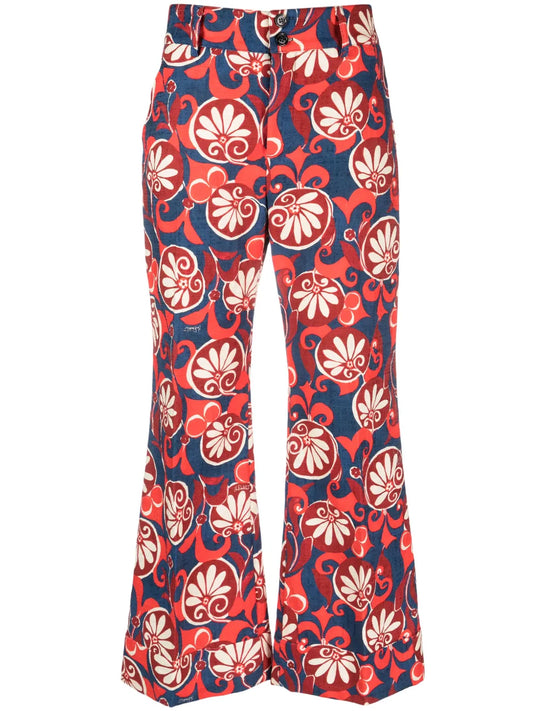 Hendrix Floral-Print Cotton Trousers