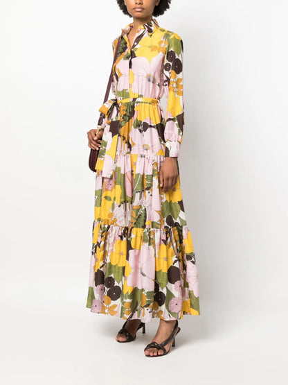 Bellini Floral-Print Shirtdress