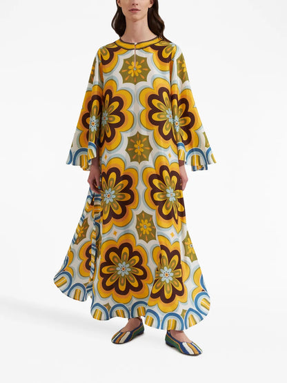 Flying Floral-Print Dress