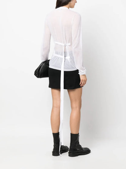 Sheer Long-Sleeve T-Shirt