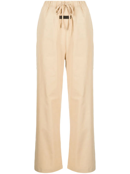 Logo-Patch Drawstring-Waistband Trousers