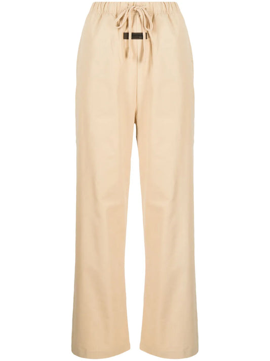 Logo-Patch Drawstring-Waistband Trousers