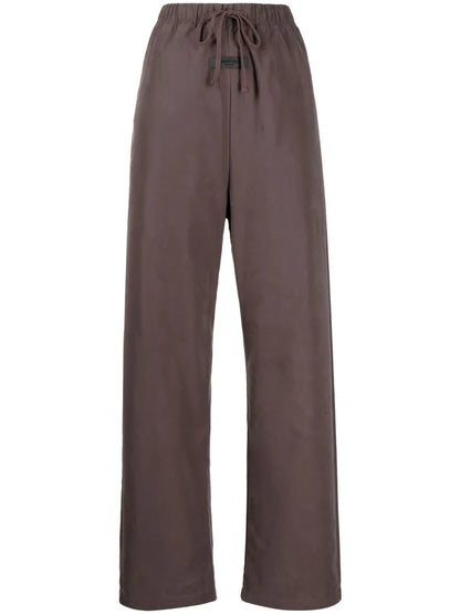 Logo-Patch Drawstring-Waist Trousers