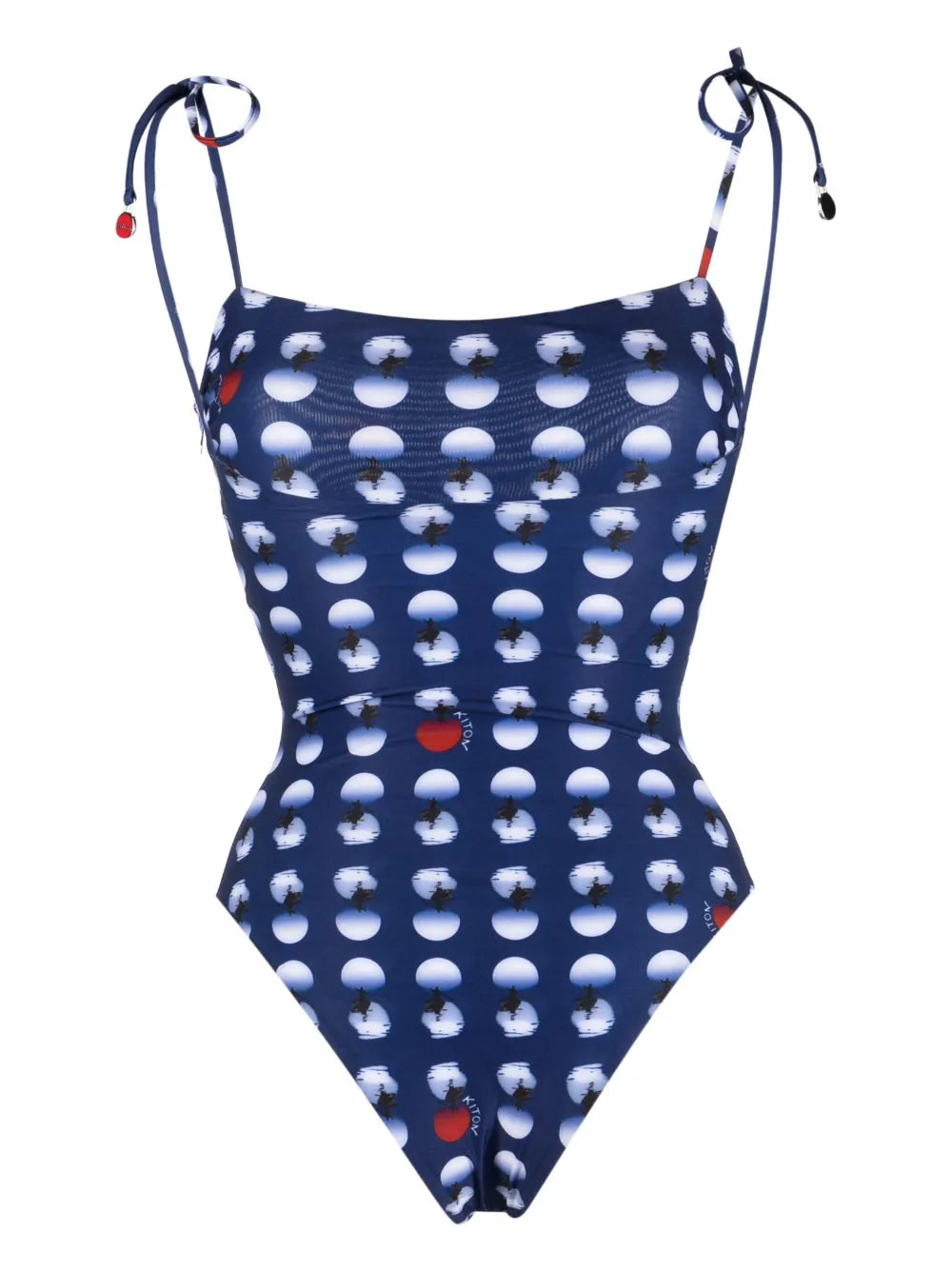 Polka-Dot Print Swimsuit