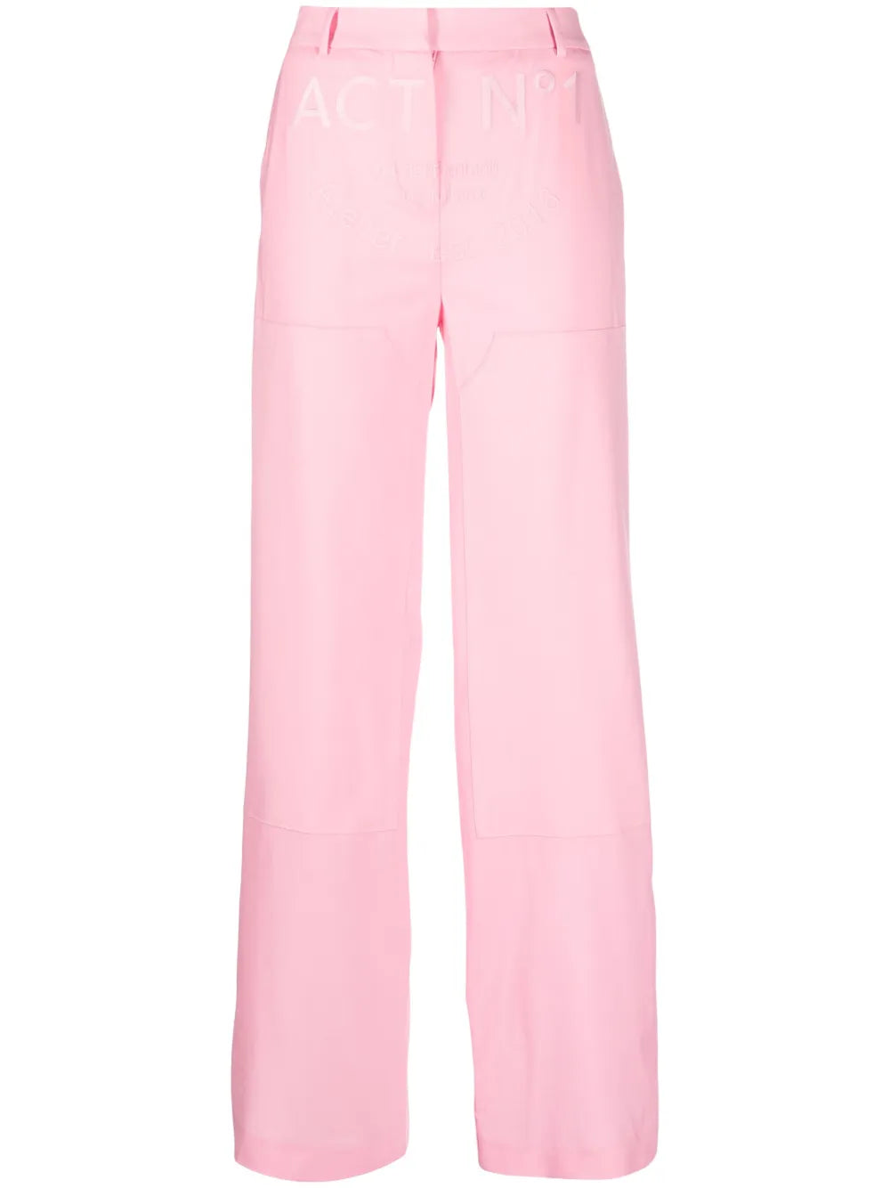 Logo-Embossed Wide-Leg Trousers