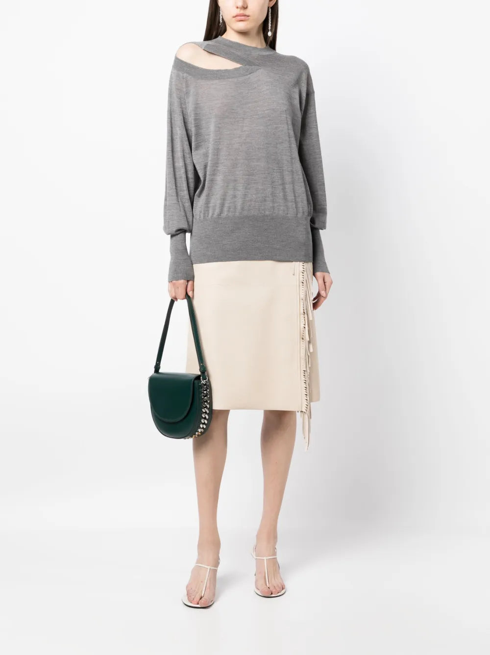 Fine-Knit Cut-Out Jumper