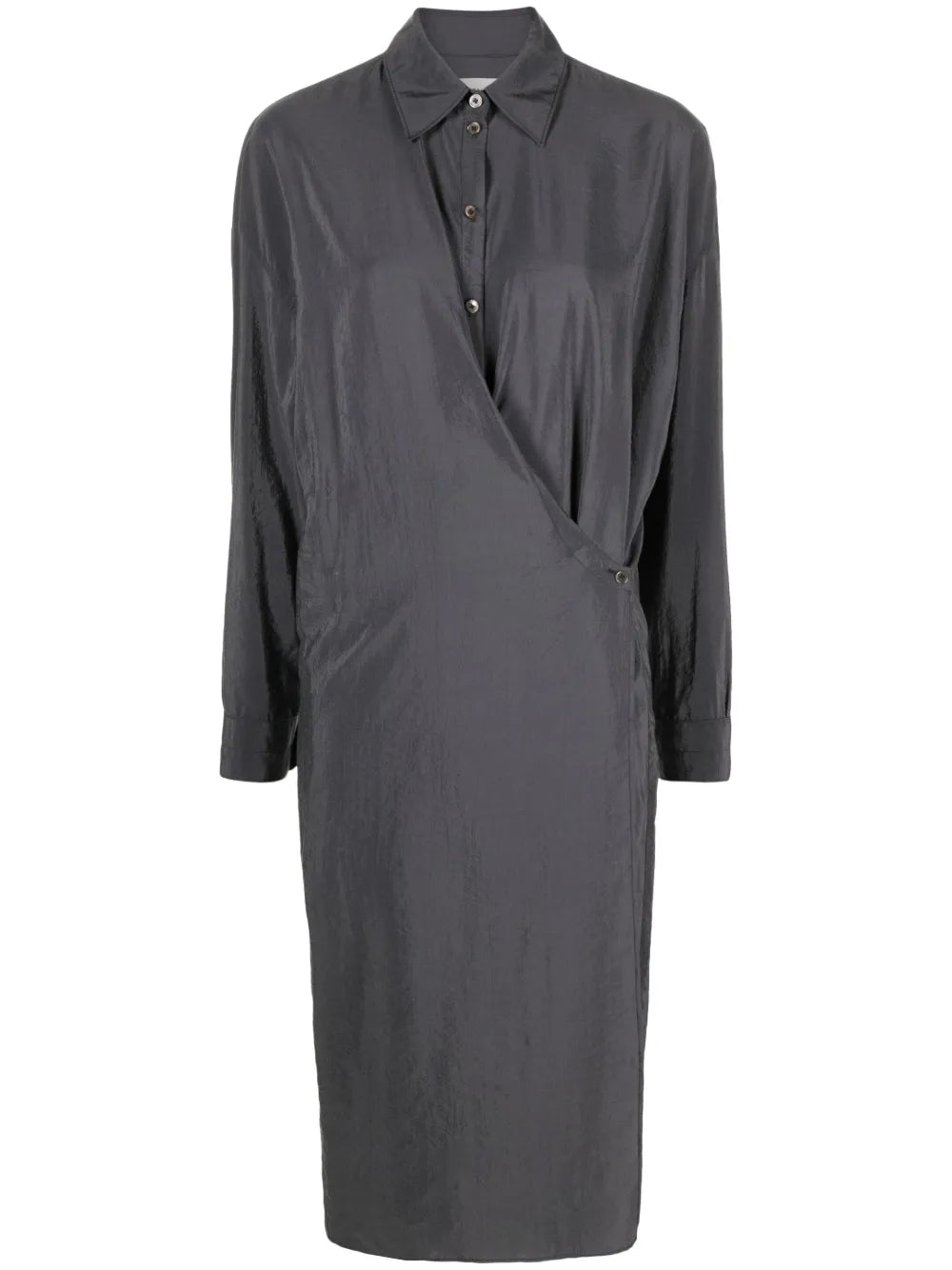 Silk-Blend Midi Dress
