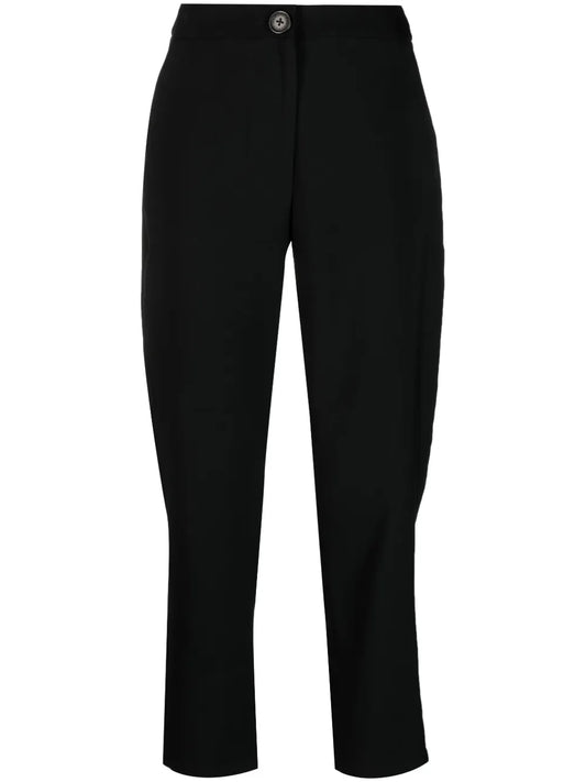 High-Waisted Cropped Trousers