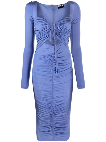 Ruched Cut-Out Dress