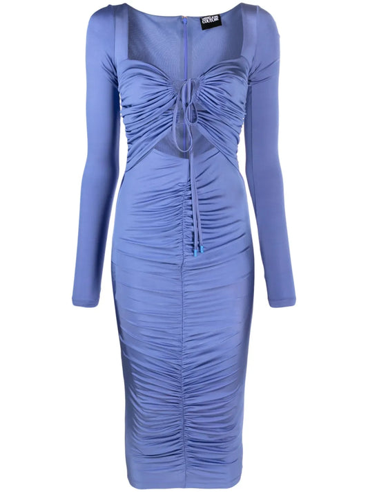 Ruched Cut-Out Dress