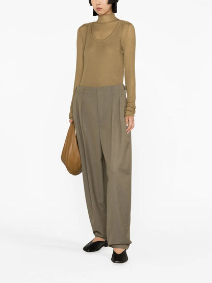 Ribbed Silk-Jersey Tank Top