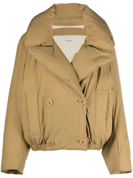 Wide-Lapels Puffer Jacket