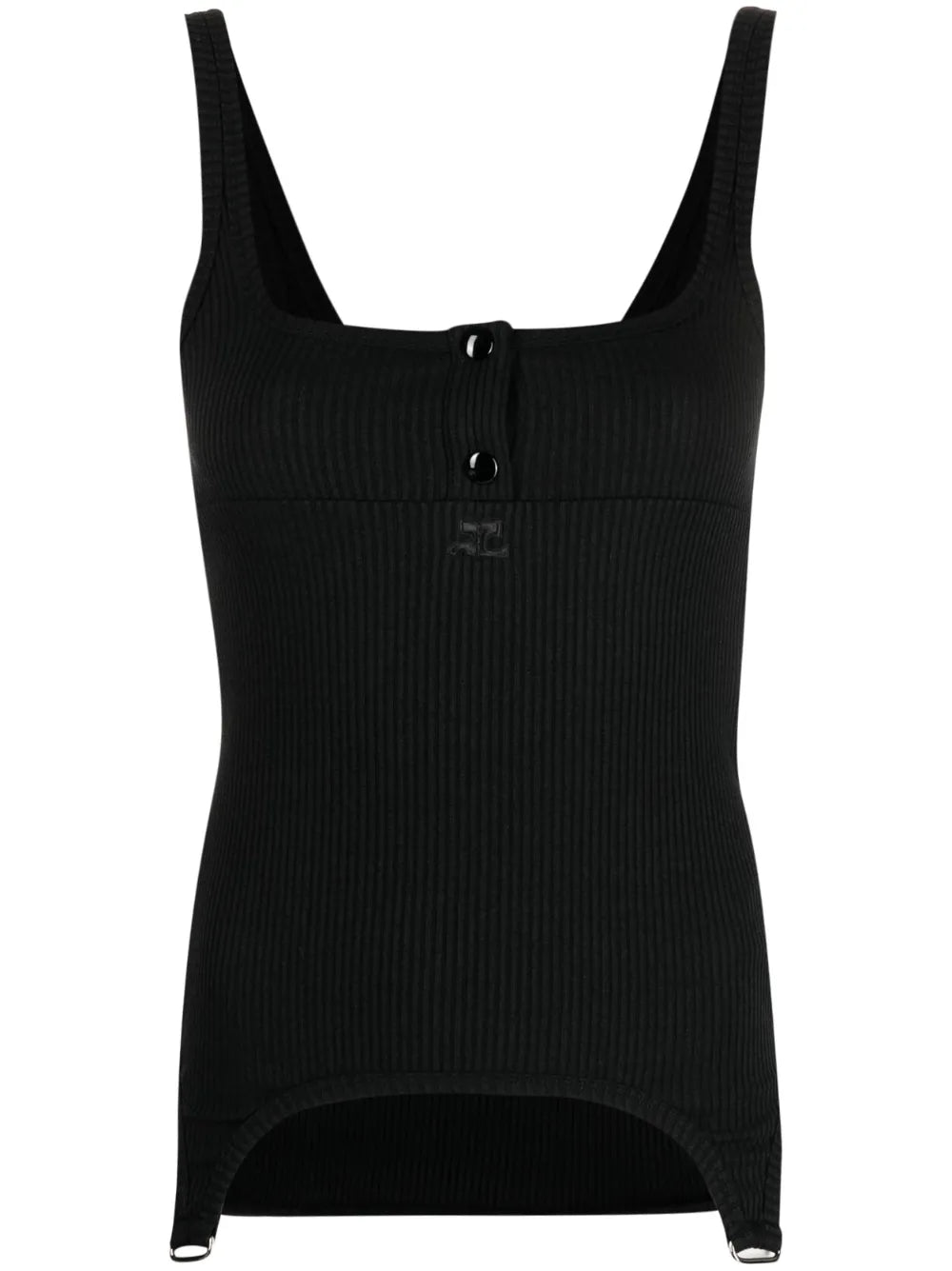 Logo-Embroidered Sleeveless Top