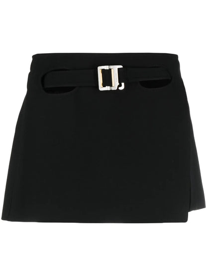 Belted Cutout Miniskirt