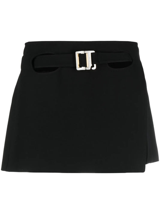 Belted Cutout Miniskirt