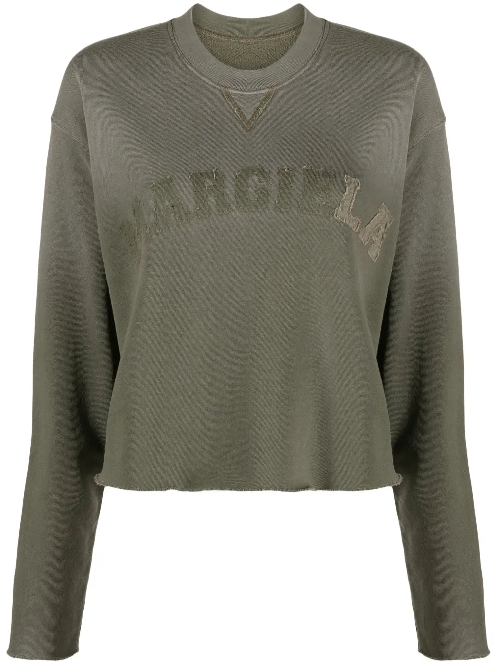 Logo-Patch Cropped Sweatshirt