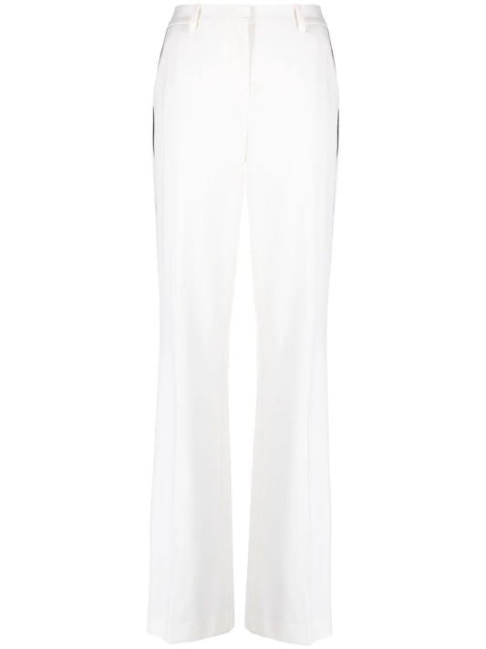 Side-Stripe Flared Trousers