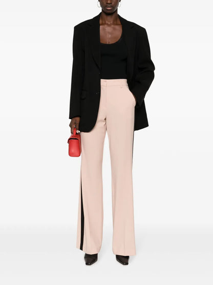 Side-Stripe Flared Trousers