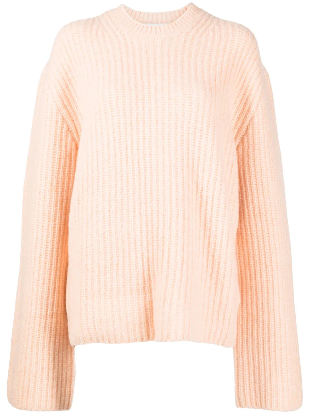 Extra-Long-Sleeve Knitted Jumper