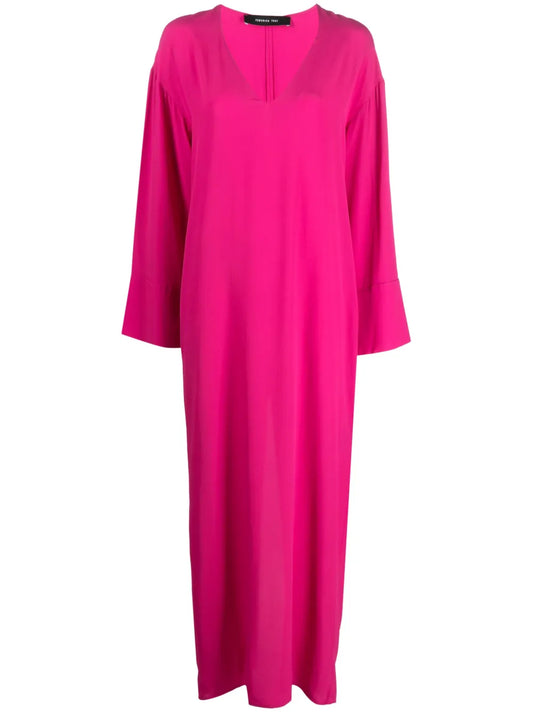Long V-Neck Dress