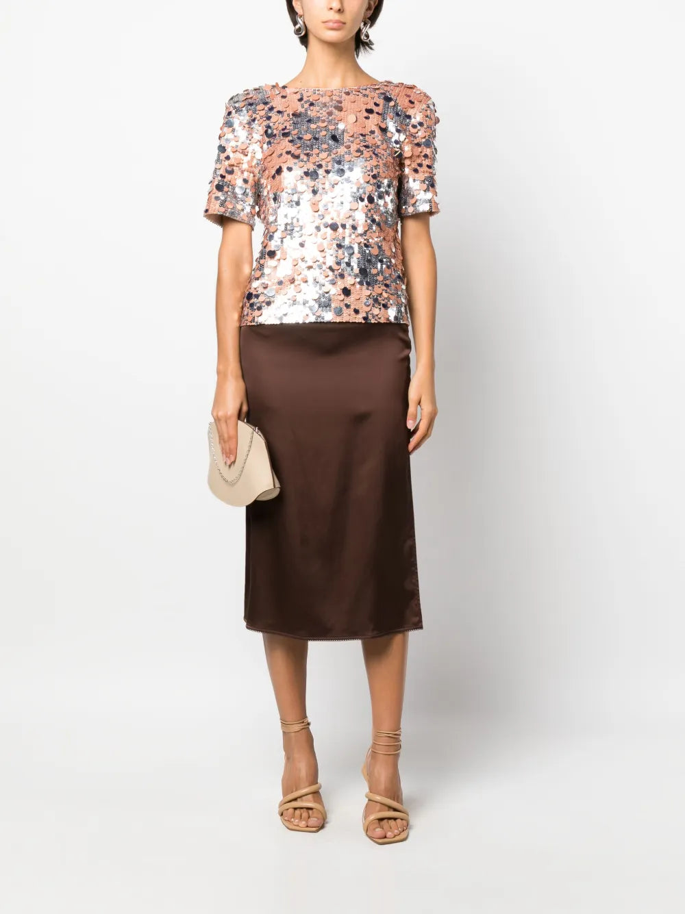 Gau Sequin-Embellished Blouse