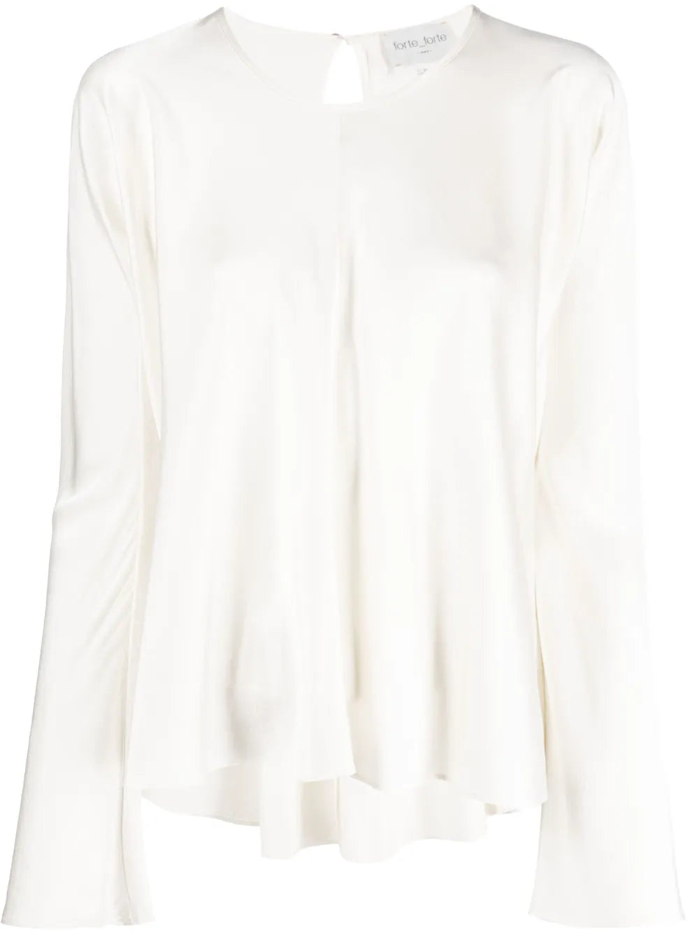 Draped Stretch Silk Blouse