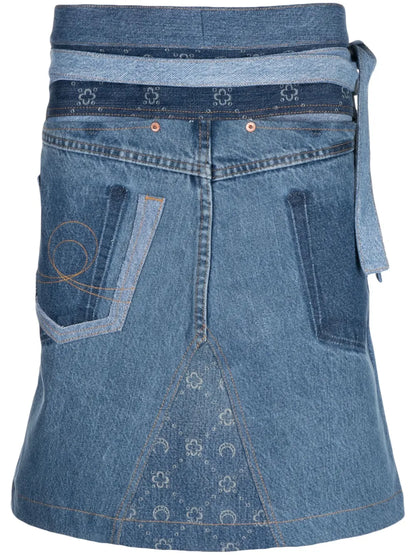 Moonogram Denim Apron