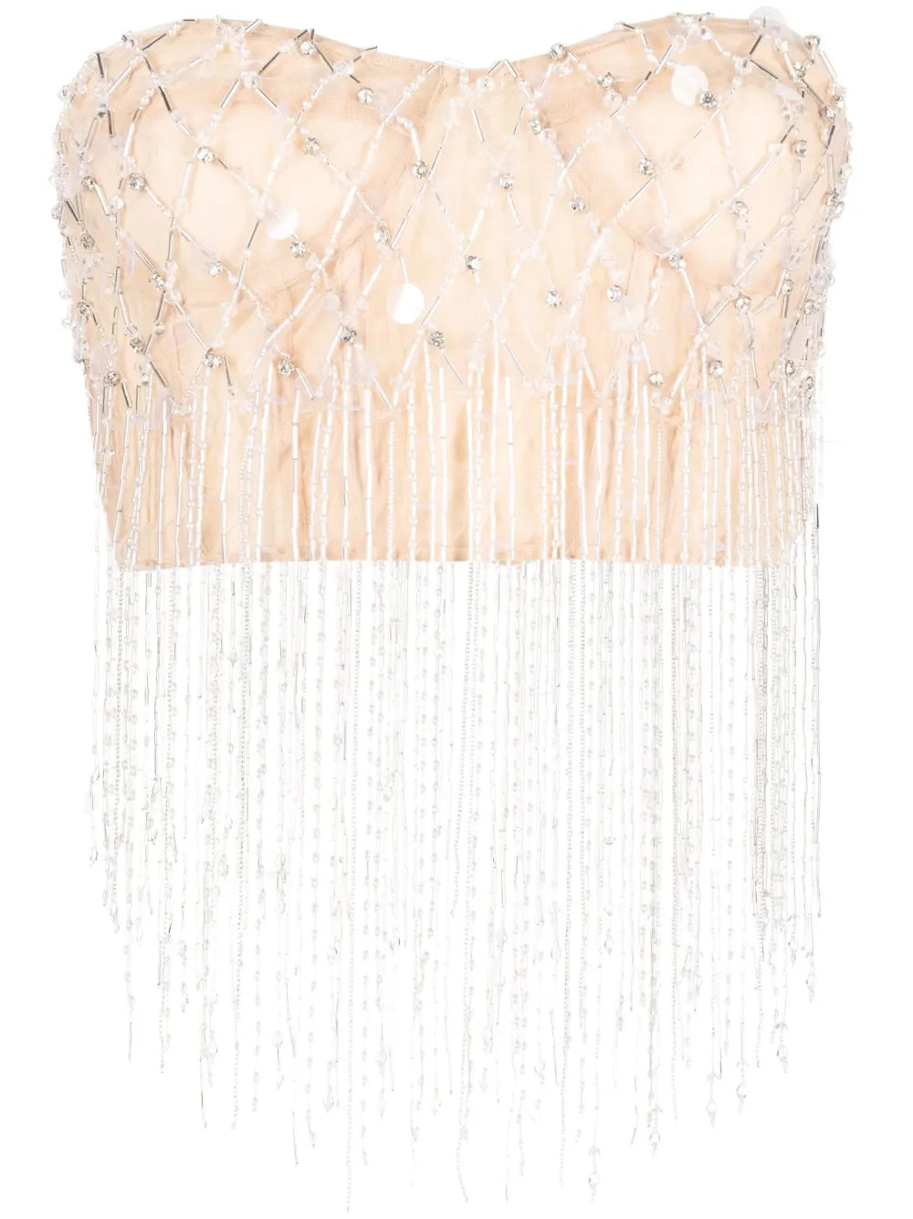 Crystal-Embellished Cropped Top