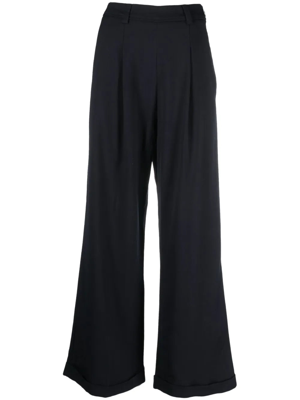Wide-Leg Tailored-Cut Trousers