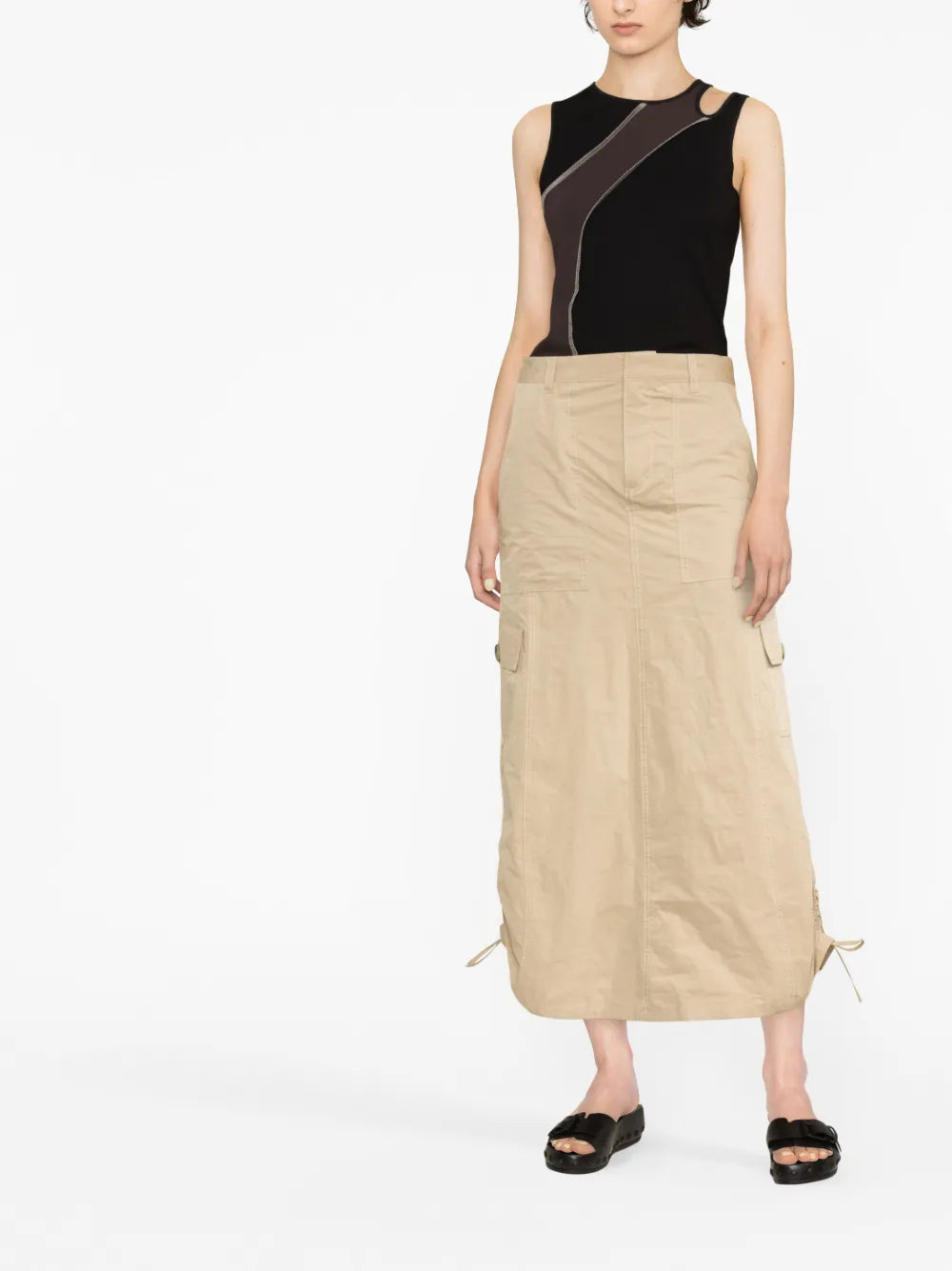 Hole Fine-Knit Tank Top