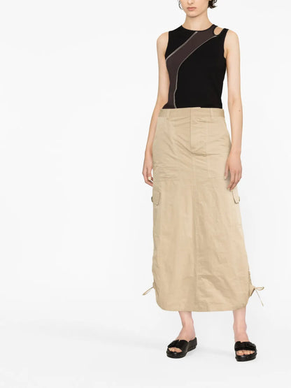 Hole Fine-Knit Tank Top