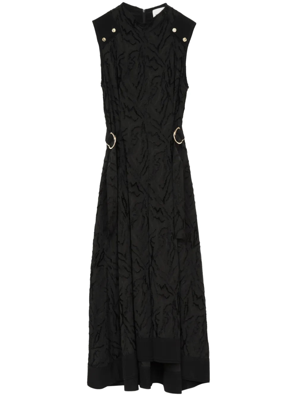 Jacquard Sleeveless Midi Dress