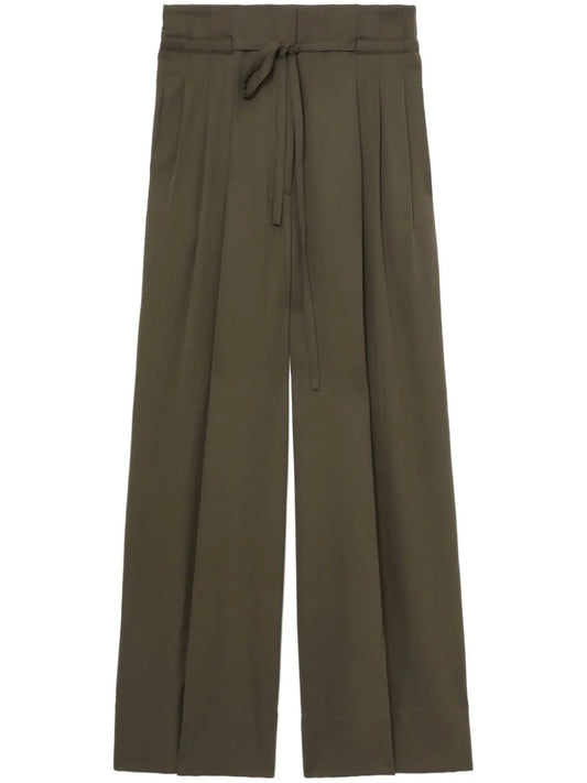High-Waisted Straight-Leg Trousers