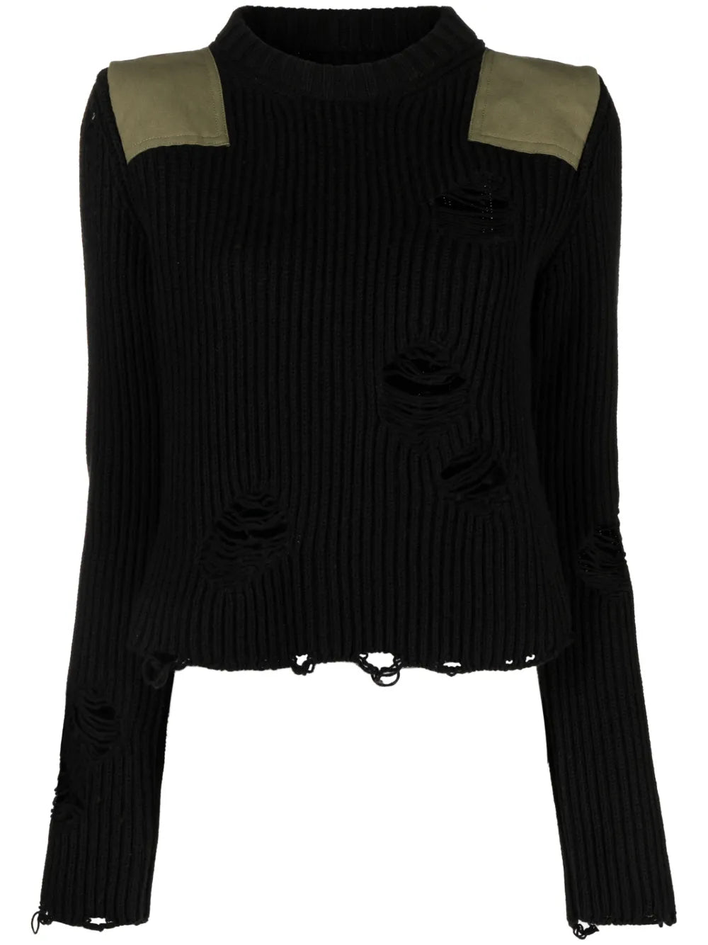 Distressed Ribbed Jumper